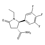 trans-1-ethyl-5-oxo-2-(3,4,5-trifluorophenyl)pyrrolidine-3-carboxamide