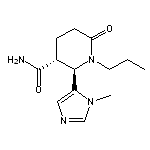 trans-2-(1-methyl-1H-imidazol-5-yl)-6-oxo-1-propylpiperidine-3-carboxamide