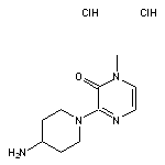 3-(4-aminopiperidin-1-yl)-1-methyl-1,2-dihydropyrazin-2-one dihydrochloride