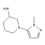 1-(1-methyl-1H-pyrazol-5-yl)piperidin-3-amine