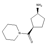 cis-3-(piperidine-1-carbonyl)cyclopentan-1-amine