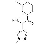 2-amino-2-(1-methyl-1H-pyrazol-4-yl)-1-(3-methylpiperidin-1-yl)ethan-1-one