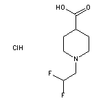 1-(2,2-difluoroethyl)piperidine-4-carboxylic acid hydrochloride