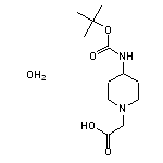 2-(4-{[(tert-butoxy)carbonyl]amino}piperidin-1-yl)acetic acid hydrate