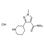 1-methyl-3-(piperidin-3-yl)-1H-pyrazole-4-carboxamide hydrochloride