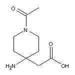 2-(1-acetyl-4-aminopiperidin-4-yl)acetic acid