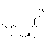 2-(1-{[4-fluoro-3-(trifluoromethyl)phenyl]methyl}piperidin-3-yl)ethan-1-amine