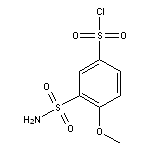 4-methoxy-3-sulfamoylbenzene-1-sulfonyl chloride