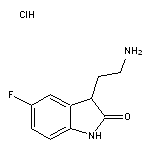 3-(2-aminoethyl)-5-fluoro-2,3-dihydro-1H-indol-2-one hydrochloride