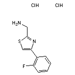 [4-(2-fluorophenyl)-1,3-thiazol-2-yl]methanamine dihydrochloride