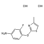 3-fluoro-4-[(4-methyl-1,3-thiazol-2-yl)oxy]aniline dihydrochloride