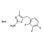 4-methyl-5-[(2,3,4-trifluorophenyl)methyl]-1,3-thiazol-2-amine hydrobromide