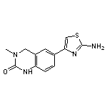 6-(2-amino-1,3-thiazol-4-yl)-3-methyl-1,2,3,4-tetrahydroquinazolin-2-one