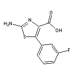 2-amino-5-(3-fluorophenyl)-1,3-thiazole-4-carboxylic acid