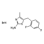 5-[(2,4-difluorophenyl)methyl]-4-methyl-1,3-thiazol-2-amine hydrobromide