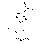 5-amino-1-(2-chloro-5-fluorophenyl)-1H-pyrazole-4-carboxylic acid