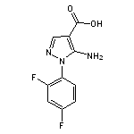 5-amino-1-(2,4-difluorophenyl)-1H-pyrazole-4-carboxylic acid