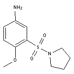 4-methoxy-3-(pyrrolidine-1-sulfonyl)aniline