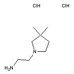 2-(3,3-dimethylpyrrolidin-1-yl)ethan-1-amine dihydrochloride