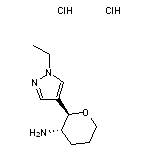 (2R,3S)-2-(1-ethyl-1H-pyrazol-4-yl)oxan-3-amine dihydrochloride