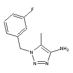 1-[(3-fluorophenyl)methyl]-5-methyl-1H-1,2,3-triazol-4-amine