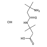 3-(3-amino-3-methylbutanamido)-3-methylbutanoic acid hydrochloride