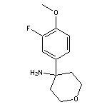 4-(3-fluoro-4-methoxyphenyl)oxan-4-amine