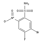 5-bromo-4-fluoro-2-nitrobenzene-1-sulfonamide