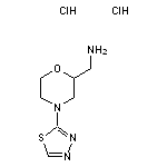 [4-(1,3,4-thiadiazol-2-yl)morpholin-2-yl]methanamine dihydrochloride