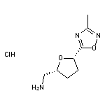 [(2R,5S)-5-(3-methyl-1,2,4-oxadiazol-5-yl)oxolan-2-yl]methanamine hydrochloride