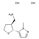 [(2R,3S)-2-(1-methyl-1H-pyrazol-5-yl)oxolan-3-yl]methanamine dihydrochloride