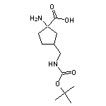 1-amino-3-({[(tert-butoxy)carbonyl]amino}methyl)cyclopentane-1-carboxylic acid