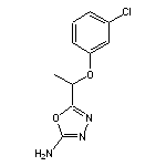 5-[1-(3-chlorophenoxy)ethyl]-1,3,4-oxadiazol-2-amine