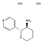 (2R,3S)-2-(pyridin-4-yl)oxan-3-amine dihydrochloride