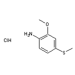 2-methoxy-4-(methylsulfanyl)aniline hydrochloride