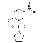 1-(2-methoxy-5-nitrobenzenesulfonyl)pyrrolidine