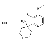 4-(2-fluoro-3-methoxyphenyl)oxan-4-amine hydrochloride