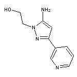 2-[5-amino-3-(pyridin-3-yl)-1H-pyrazol-1-yl]ethan-1-ol