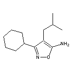 3-cyclohexyl-4-(2-methylpropyl)-1,2-oxazol-5-amine