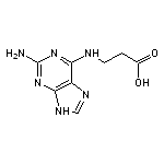 3-[(2-amino-9H-purin-6-yl)amino]propanoic acid