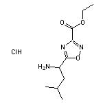 ethyl 5-(1-amino-3-methylbutyl)-1,2,4-oxadiazole-3-carboxylate hydrochloride