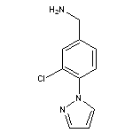 [3-chloro-4-(1H-pyrazol-1-yl)phenyl]methanamine