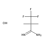 3,3,3-trifluoro-2,2-dimethylpropanimidamide hydrochloride