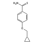 4-(cyclopropylmethoxy)benzene-1-carbothioamide