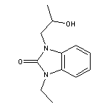 1-ethyl-3-(2-hydroxypropyl)-2,3-dihydro-1H-1,3-benzodiazol-2-one