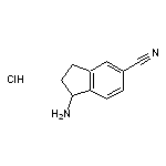 1-amino-2,3-dihydro-1H-indene-5-carbonitrile hydrochloride