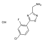 [5-(4-chloro-2-fluorophenyl)-1,2,4-oxadiazol-3-yl]methanamine hydrochloride