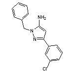 1-benzyl-3-(3-chlorophenyl)-1H-pyrazol-5-amine