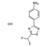 4-[5-(difluoromethyl)-1,2,4-oxadiazol-3-yl]aniline hydrochloride