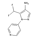 5-(difluoromethyl)-1-(pyridin-4-yl)-1H-pyrazol-4-amine